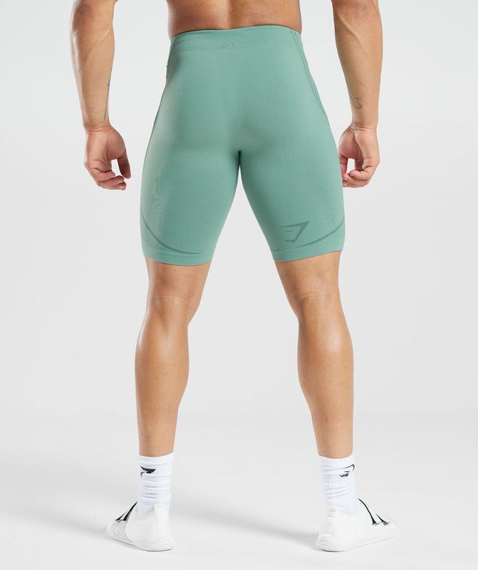 Gymshark 315 Seamless Shorts Korte Broek Groen | 35PZYRLUE