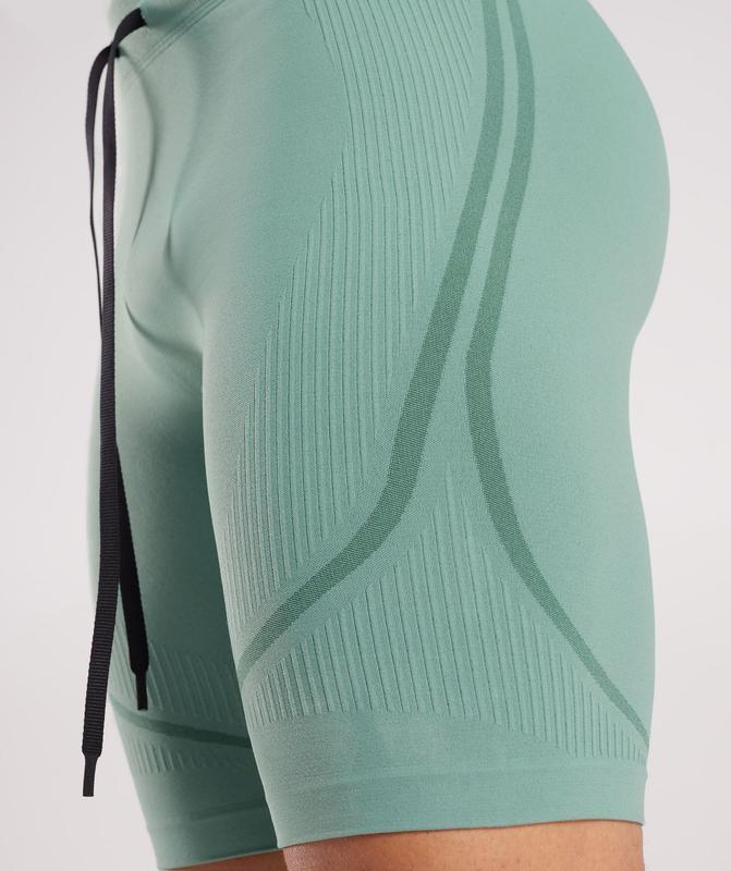 Gymshark 315 Seamless Shorts Korte Broek Groen | 35PZYRLUE