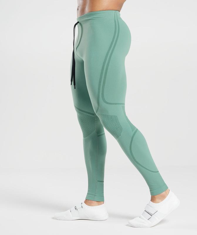 Gymshark 315 Seamless Tights Baselayer Groen | 13DTECONJ