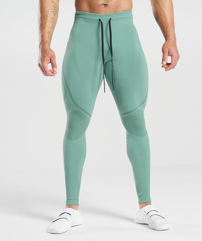 Gymshark 315 Seamless Tights Baselayer Groen | 13DTECONJ