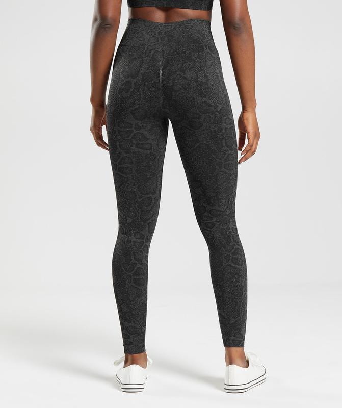 Gymshark Adapt Animal Seamless Leggings Leggings Urban Grey/Black | 05FILJRHN