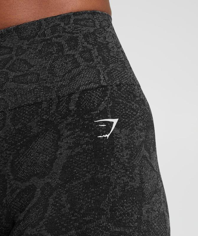 Gymshark Adapt Animal Seamless Leggings Leggings Urban Grey/Black | 05FILJRHN