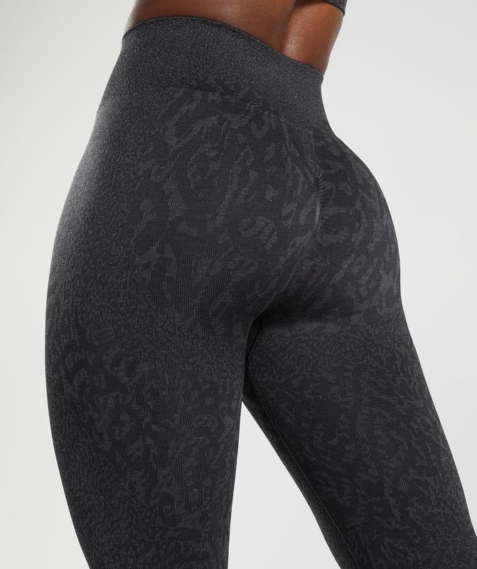 Gymshark Adapt Animal Seamless Leggings Leggings Zwart | 13MBWVKZG