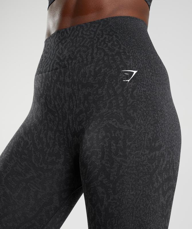 Gymshark Adapt Animal Seamless Leggings Leggings Zwart | 13MBWVKZG