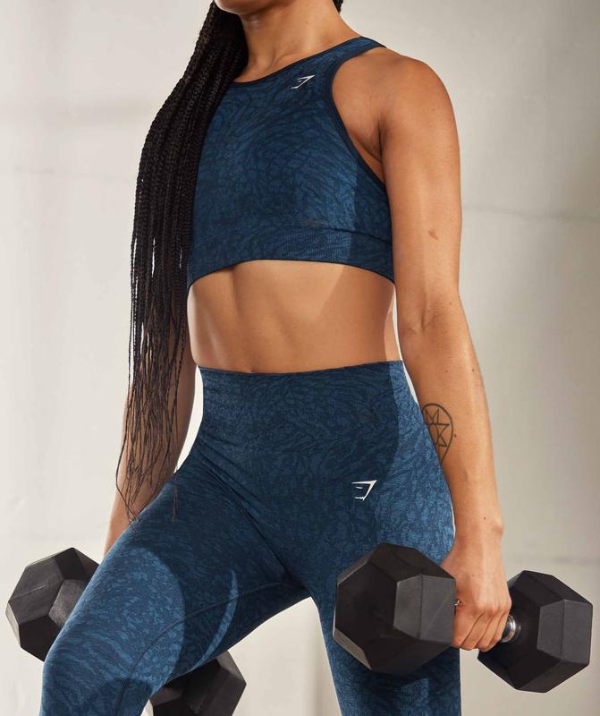 Gymshark Adapt Animal Seamless Leggings Leggings Donkerblauw | 72OHKMINJ