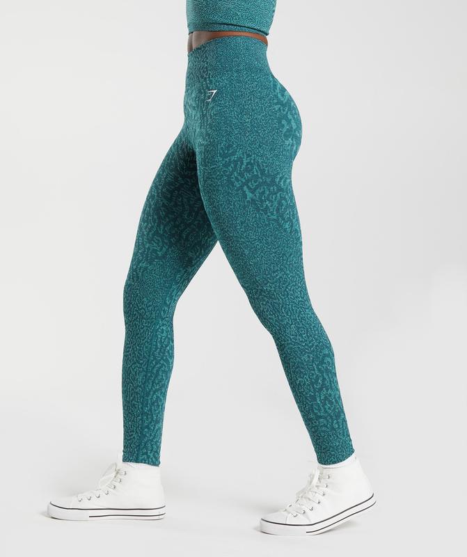 Gymshark Adapt Animal Seamless Leggings Leggings Reef | Winter Teal | 89CXTDAZU