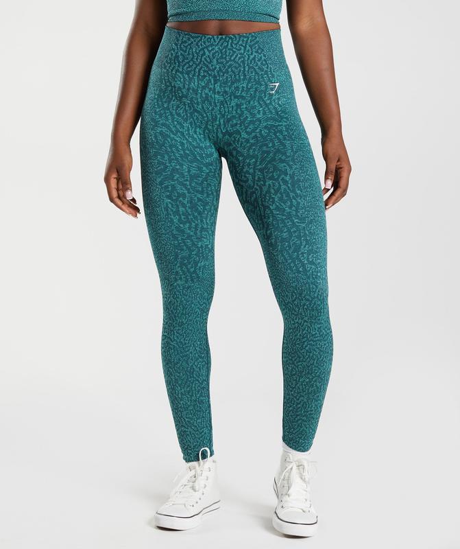 Gymshark Adapt Animal Seamless Leggings Leggings Reef | Winter Teal | 89CXTDAZU