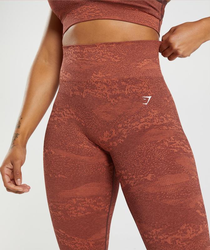 Gymshark Adapt Camo Seamless Leggings Leggings Bruin | 79KLIGMFB