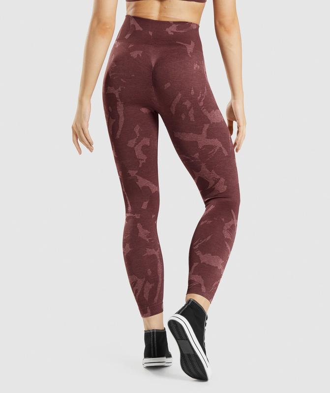 Gymshark Adapt Camo Seamless Leggings Leggings Bruin | 93YEFUGZH