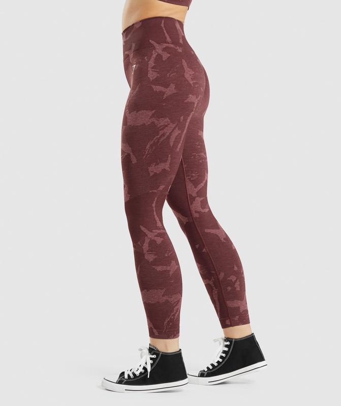 Gymshark Adapt Camo Seamless Leggings Leggings Bruin | 93YEFUGZH