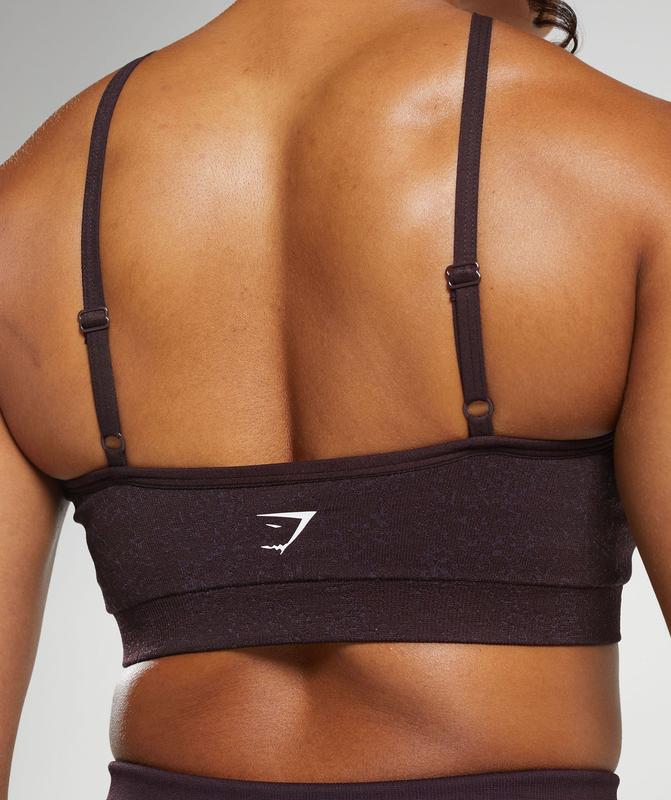 Gymshark Adapt Fleck Seamless Halterneck Bralette Sports Bras Paars | 73ONJIXVM