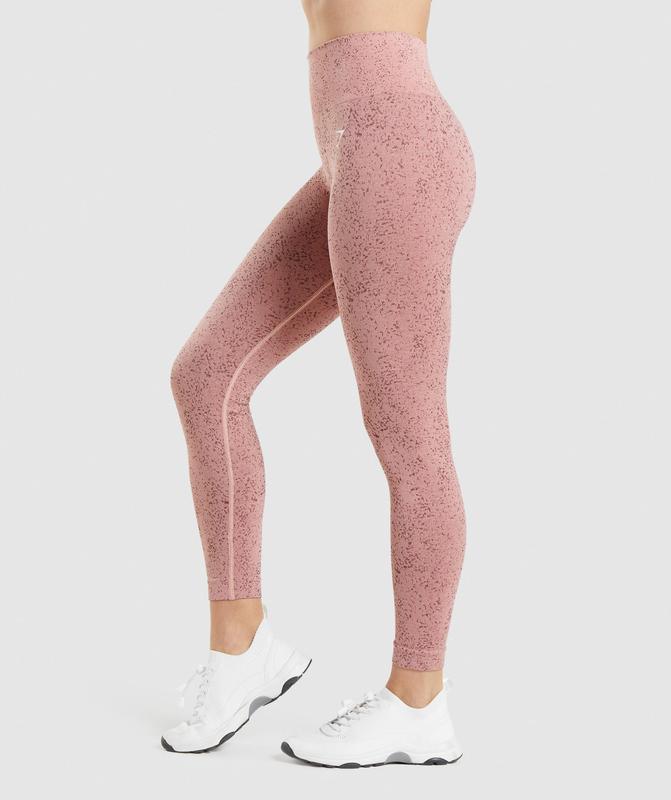 Gymshark Adapt Fleck Seamless Leggings Leggings Roze | 70DMTCHIS