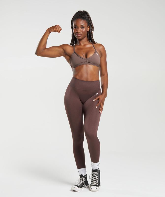 Gymshark Adapt Fleck Seamless Leggings Leggings Chocola Bruin | 82ECAHUNO