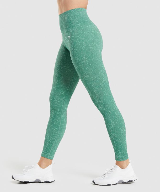 Gymshark Adapt Fleck Seamless Leggings Leggings Groen | 84CYOQFMX