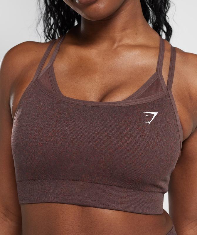 Gymshark Adapt Fleck Seamless Sports Bra Sports Bras Chocola Bruin | 71PMIZDVO