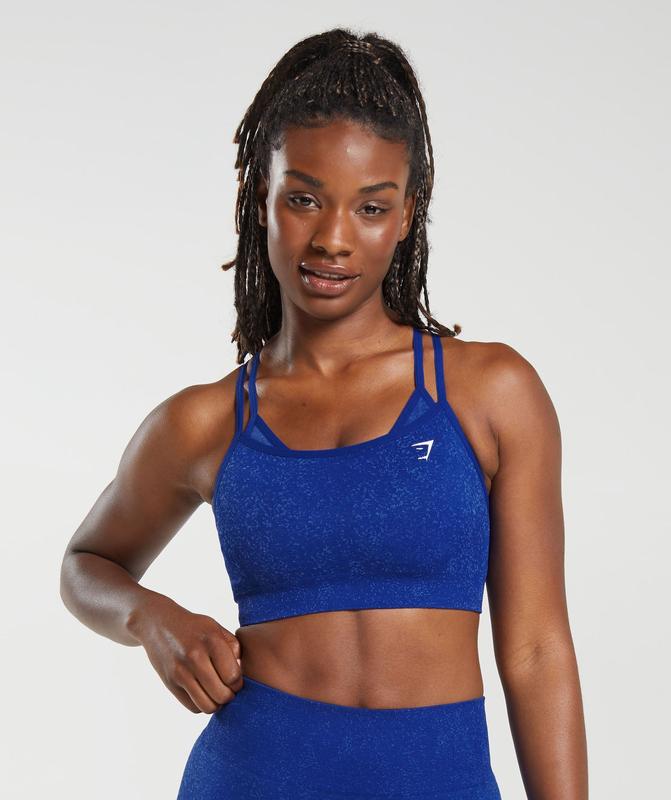 Gymshark Adapt Fleck Seamless Sports Bra Sports Bras Blauw | 32SINAEWU