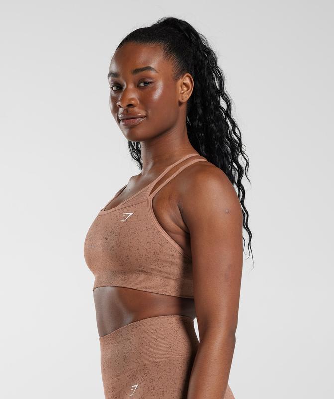 Gymshark Adapt Fleck Seamless Sports Bra Sports Bras Bruin | 75CFZPXIQ