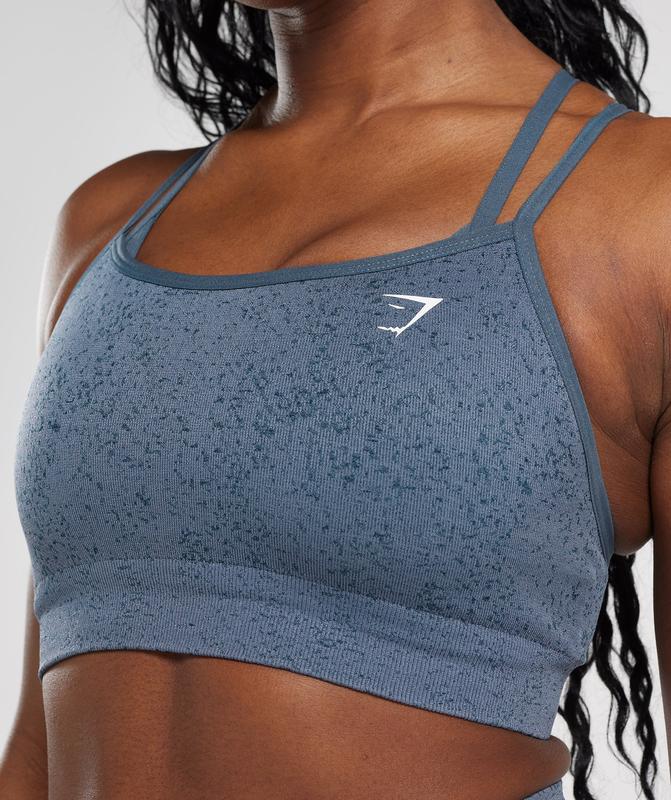 Gymshark Adapt Fleck Seamless Sports Bra Sports Bras Blauw | 52CBKYLVD