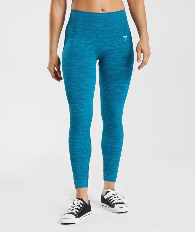 Gymshark Adapt Marl Seamless Leggings Leggings Blauw | 58UZAMFIP