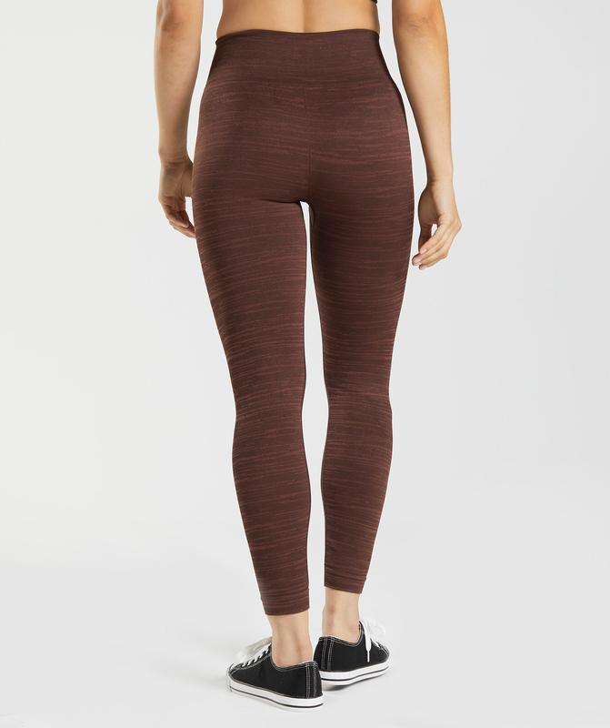 Gymshark Adapt Marl Seamless Leggings Leggings Bruin | 30VHGQSUE