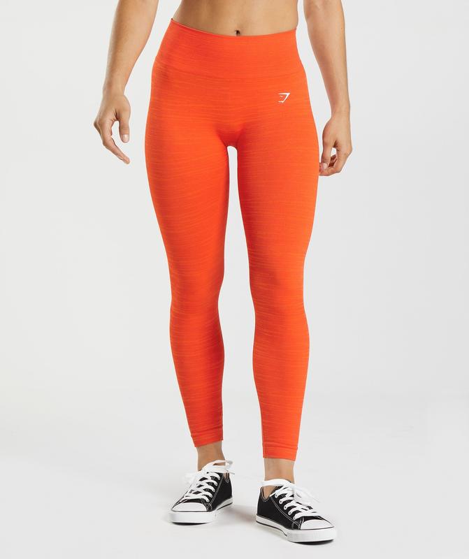 Gymshark Adapt Marl Seamless Leggings Leggings Oranje | 68HBUSLXF