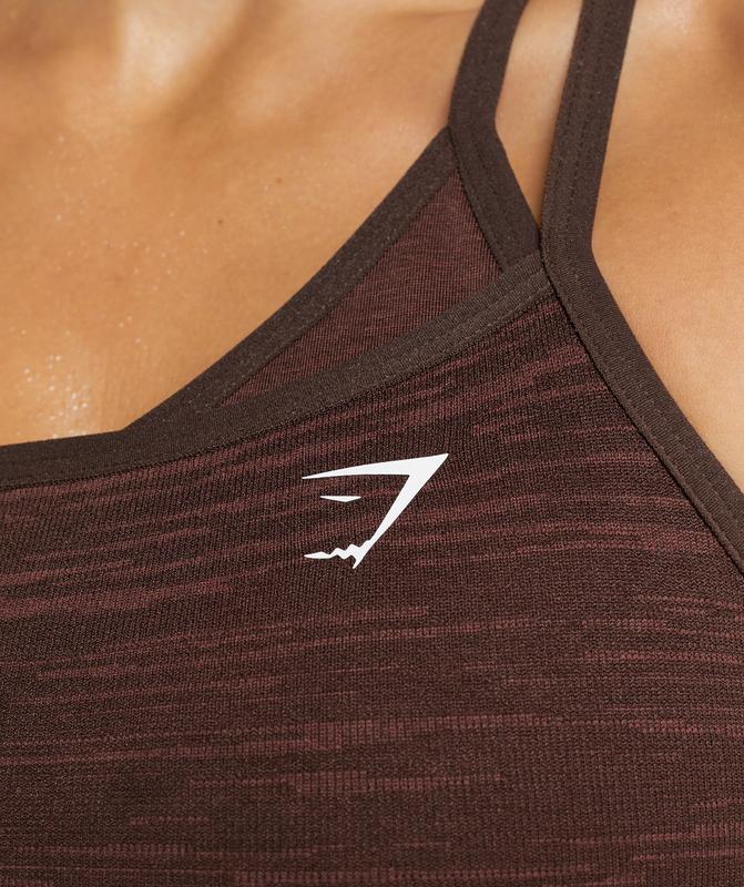 Gymshark Adapt Marl Seamless Sports Bra Sports Bras Bruin | 67BLFEHAJ