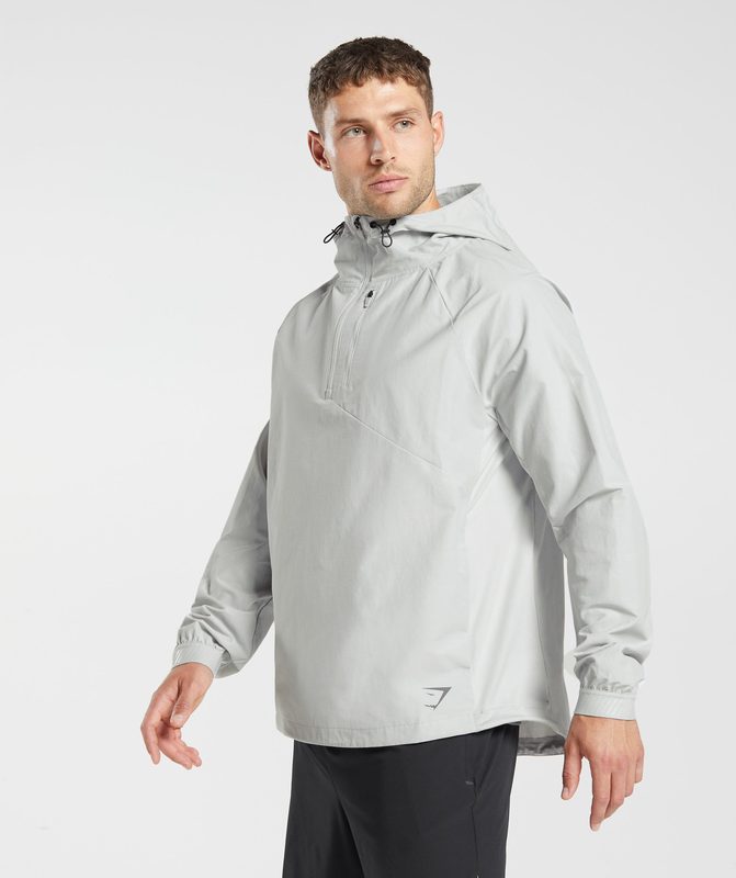 Gymshark Apex Jacket Jackets / Outerwear Lichtgrijs | 57SMYPJFQ