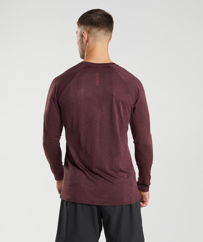 Gymshark Apex Long Sleeve T-Shirt Long Sleeve Top Bruin | 10BENMYKL