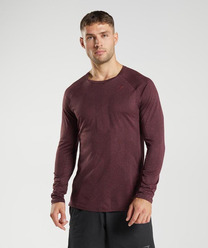 Gymshark Apex Long Sleeve T-Shirt Long Sleeve Top Bruin | 10BENMYKL