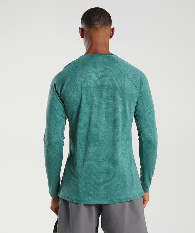 Gymshark Apex Long Sleeve T-Shirt Long Sleeve Top Groen | 40LUEHGDX