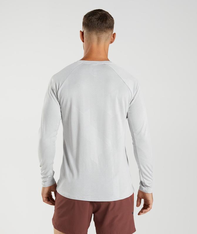 Gymshark Apex Long Sleeve T-Shirt Long Sleeve Top Licht | 34NKIOQDY