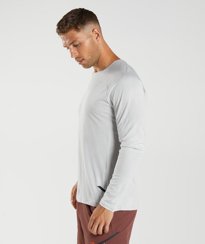 Gymshark Apex Long Sleeve T-Shirt Long Sleeve Top Licht | 34NKIOQDY