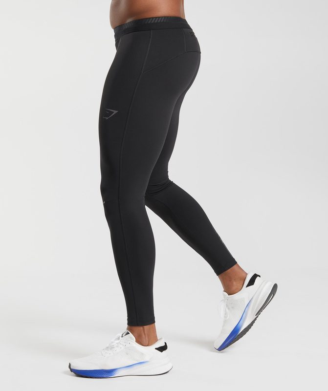 Gymshark Apex Run Tights Baselayer Zwart | 01YOTAFUH