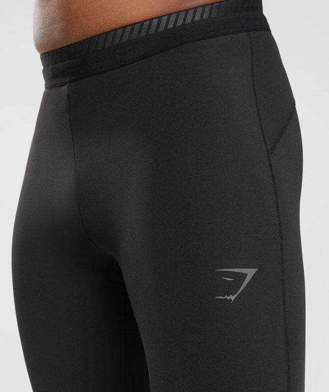 Gymshark Apex Run Tights Baselayer Zwart | 01YOTAFUH