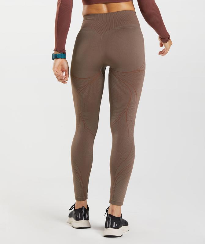 Gymshark Apex Seamless Leggings Leggings Bruin | 82QENYCSR