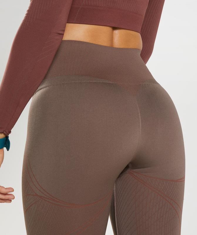 Gymshark Apex Seamless Leggings Leggings Bruin | 82QENYCSR