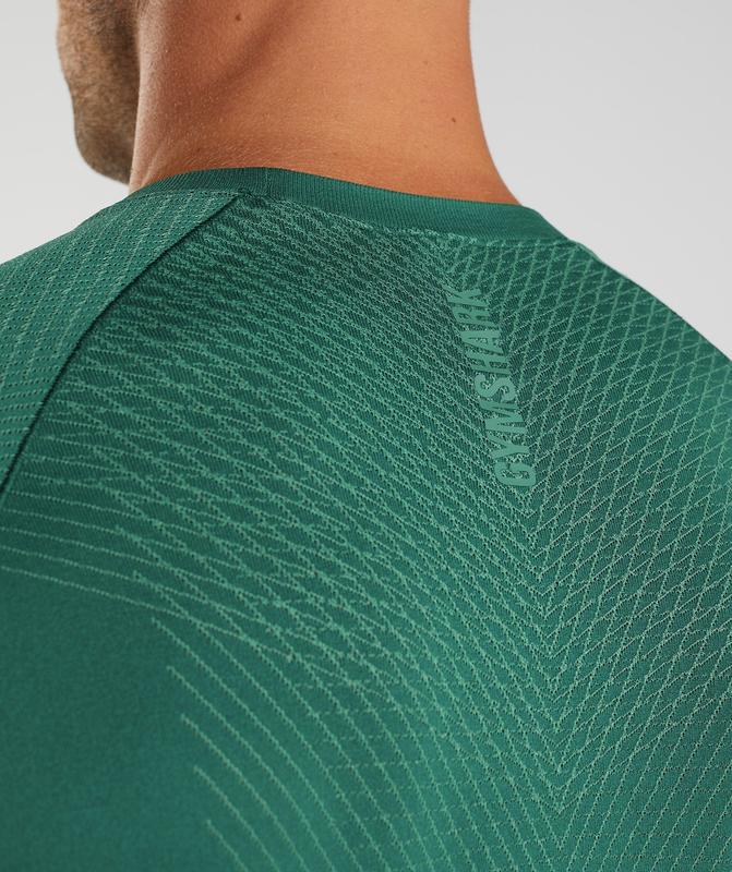 Gymshark Apex Seamless Long Sleeve T-Shirt Long Sleeve Top Groen | 78OHNEKBU