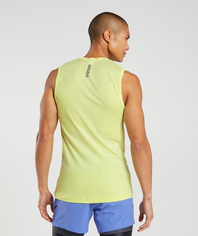 Gymshark Apex Seamless Tank Tanktop Firefly Green/White | 26NVMQAWR