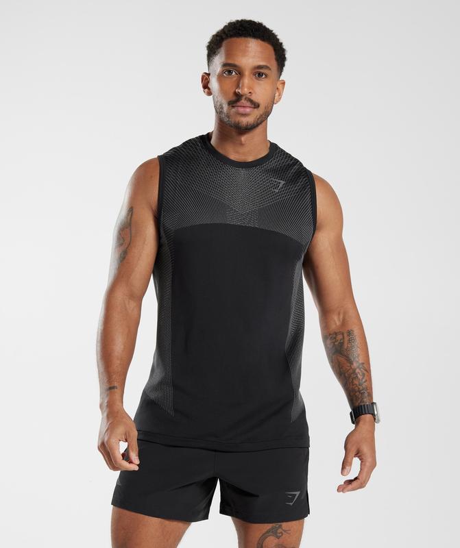 Gymshark Apex Seamless Tank Tanktop Grijs | 46NGOYVJA