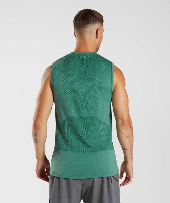 Gymshark Apex Seamless Tank Tanktop Groen | 34SPUWIRG