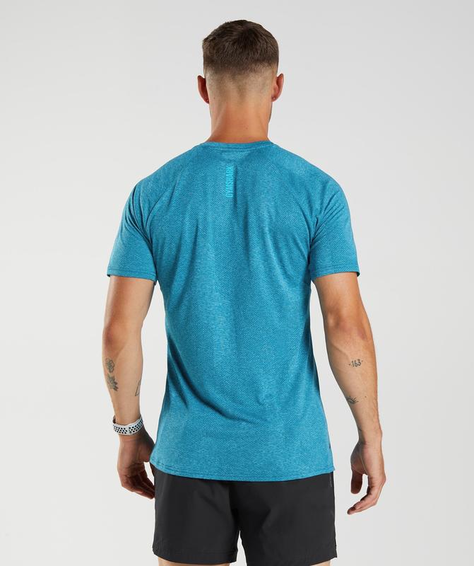 Gymshark Apex T-Shirt T-Shirts Blauw | 98XPURVEG