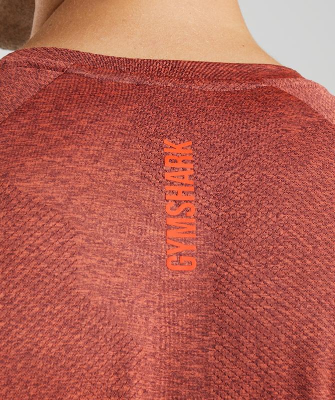 Gymshark Apex T-Shirt T-Shirts Rood | 06ROMXPDI