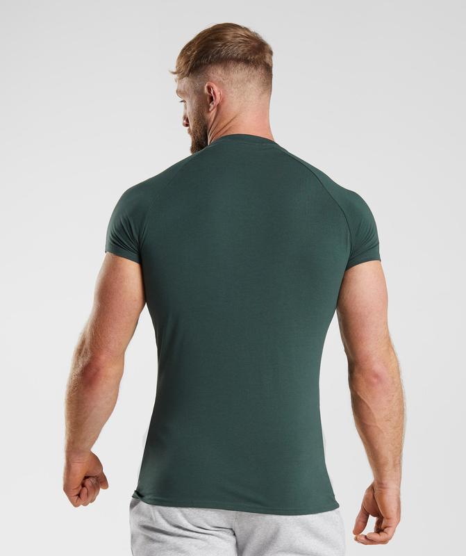 Gymshark Apollo T-Shirt T-Shirts Obsidian Groen | 75WZSFEBG