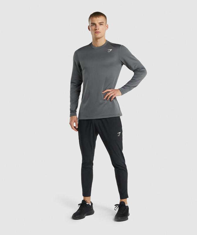 Gymshark Arrival Crew Sweatshirt Pullovers Charcoal | 09GWCAUNL