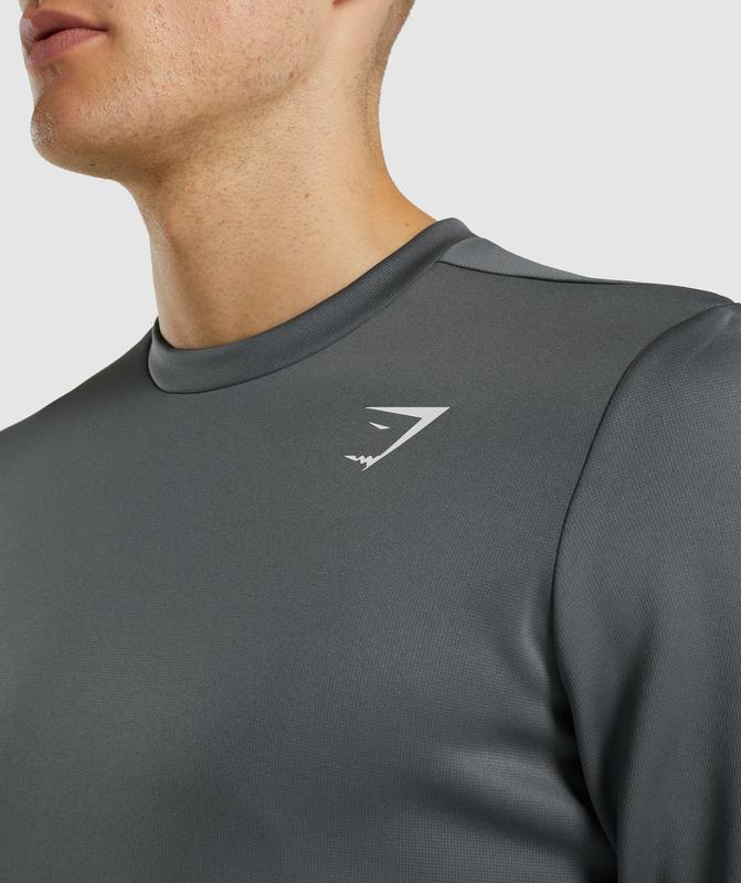 Gymshark Arrival Crew Sweatshirt Pullovers Charcoal | 09GWCAUNL