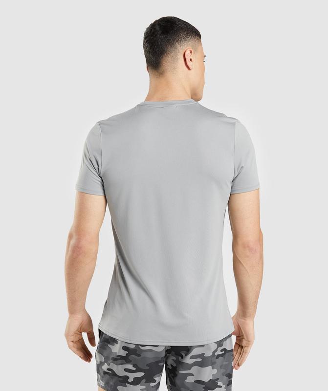 Gymshark Arrival Graphic T-Shirt T-Shirts Grijs | 63ZEHFAGD