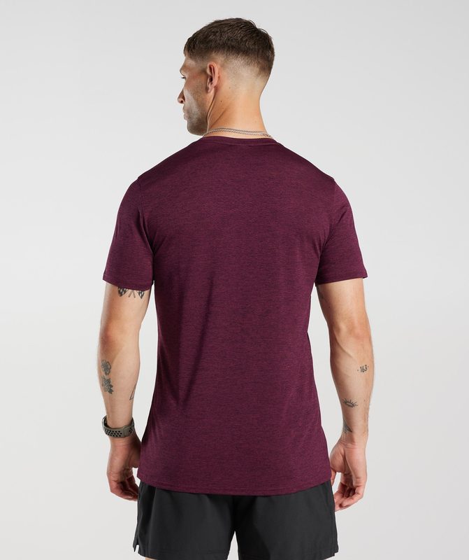 Gymshark Arrival Marl T-Shirt T-Shirts Bruin | 76DBNMKEZ