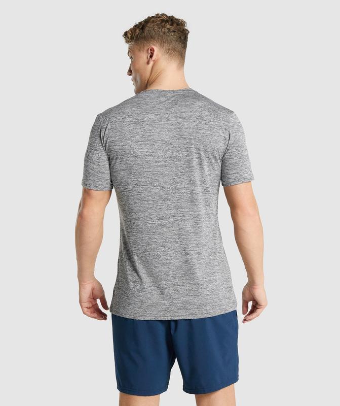 Gymshark Arrival Marl T-Shirt T-Shirts Charcoal Marl | 68VCIOAGQ