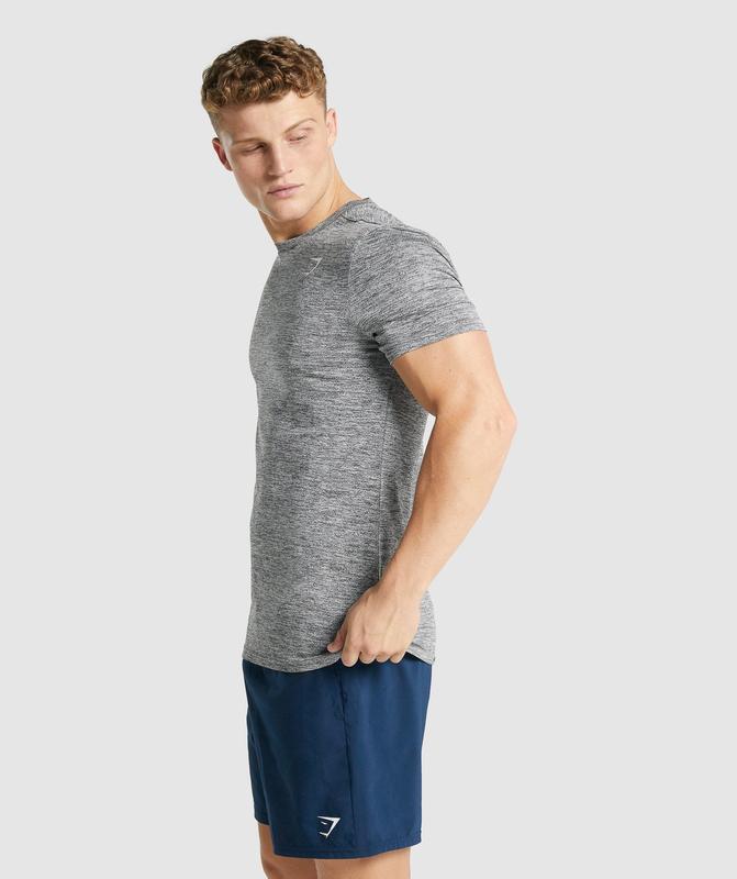 Gymshark Arrival Marl T-Shirt T-Shirts Charcoal Marl | 68VCIOAGQ