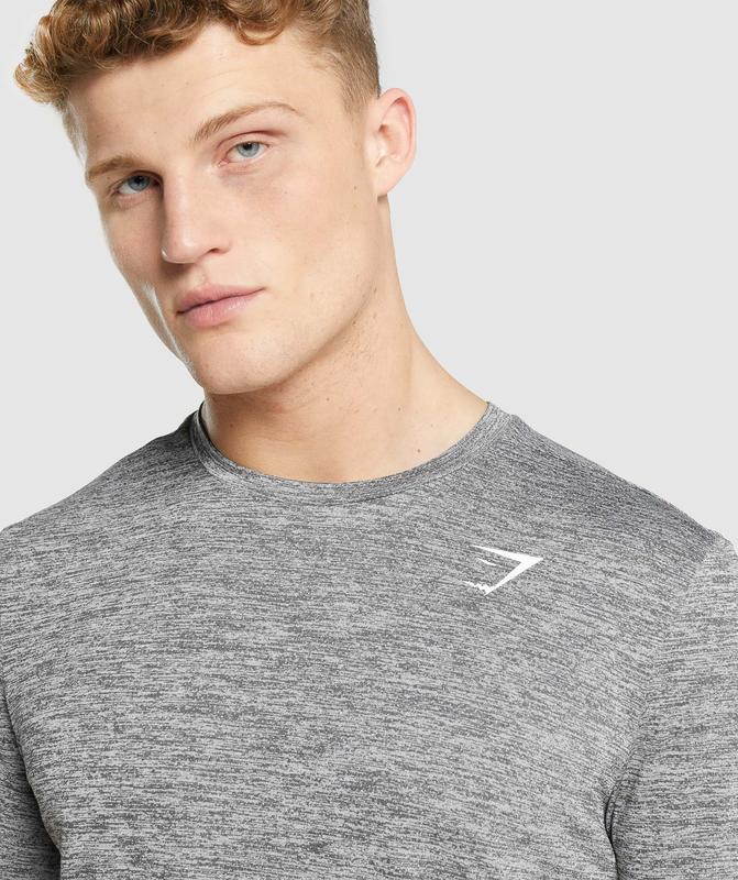 Gymshark Arrival Marl T-Shirt T-Shirts Charcoal Marl | 68VCIOAGQ